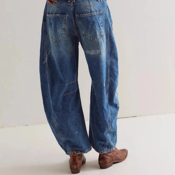 We The Free Good Luck Mid-Rise Barrel Jean - Picture 2 of 16